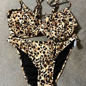 Time and true bikini leopard